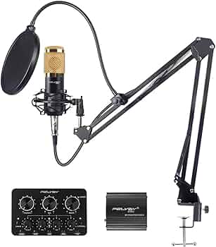 Amazon | FELYBY コンデンサマイク PC用マイク マイクセット アーム Amazon | FELYBY コンデンサマイク PC用マイク マイクセット アーム